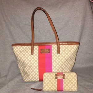 Kate Spade Tote & Wallet Set